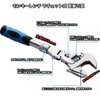 HYCDIYTS Ratchet Type, Monkey Wrench, Oscillating Type, 180 Degree Rotation,