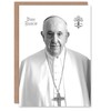 Artery8 Greeting Card Pope Francis Black & White Portrait Holy