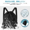 Ninonly Knapsack, Gym Sack, Large Capacity, Waterproof, Lightweight, Foldable, Separate