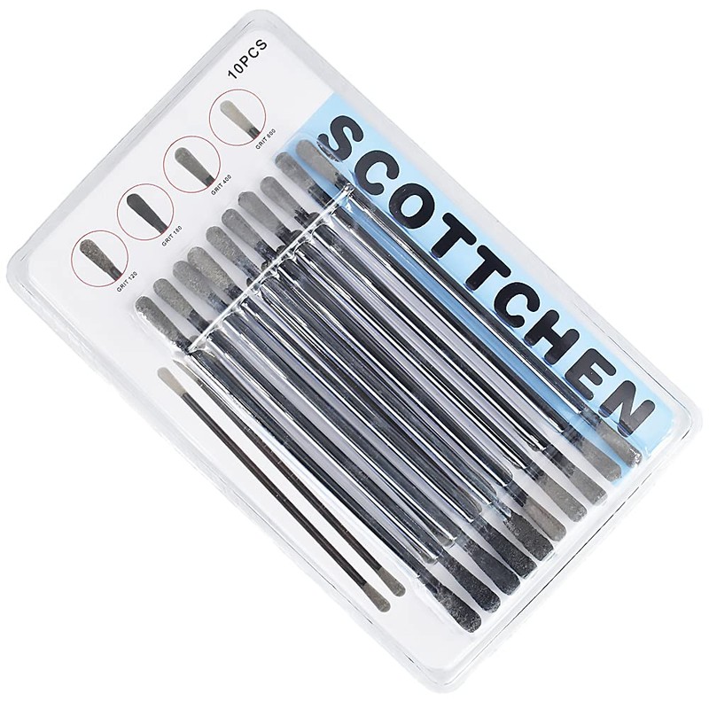 SCOTTCHEN Sanding Sticks Matchsticks Fine Detailing Sanding Grits 120/180 and