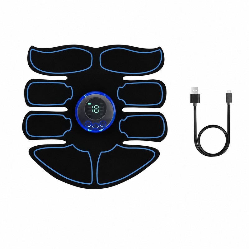 EMS Abdominal Muscle Stimulator for Home Fitness – USB Rechargeable
