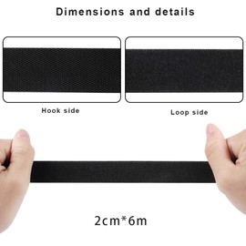 TLXX Reusable Cable Ties, Hook and Loop Fastening Cable Strap Tidy Organizer for Home DIY Office Desk Computer Cable Management 6mx2cm