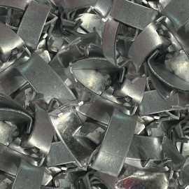 Bobco Metal Razor Wire Clips for Installation | 50 Pieces