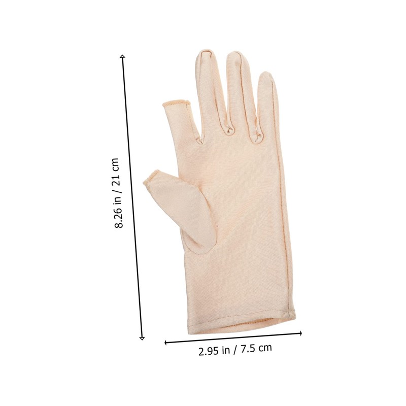 Outanaya 1 Pair Ladies Sun Protection Gloves Salon Nail Art