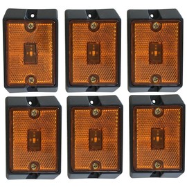 MAXXHAUL Side Marker LED Amber Light - 6 Pack