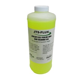 JTS-FLUX Self Pickling Flux for Precious Metals Gold Silver Jewelry and Hard Soldering 32oz / A soldering flux for use with Silver, Gold, Platinum, or other metals with high melting points - USA