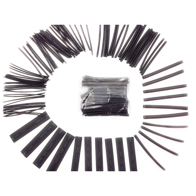 ERAY-Multimedia - Heat Shrink Tubing Assortment 100-Piece Set, 6 Sizes,