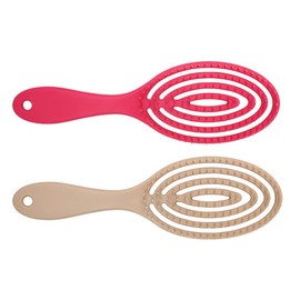 Baluue 2pcs Scalp Massage Brush for Women Detangling Comb Flexible Teeth for Wet Dry Hair Ergonomic Design for Comfortable Use for Home Salon Hair Care