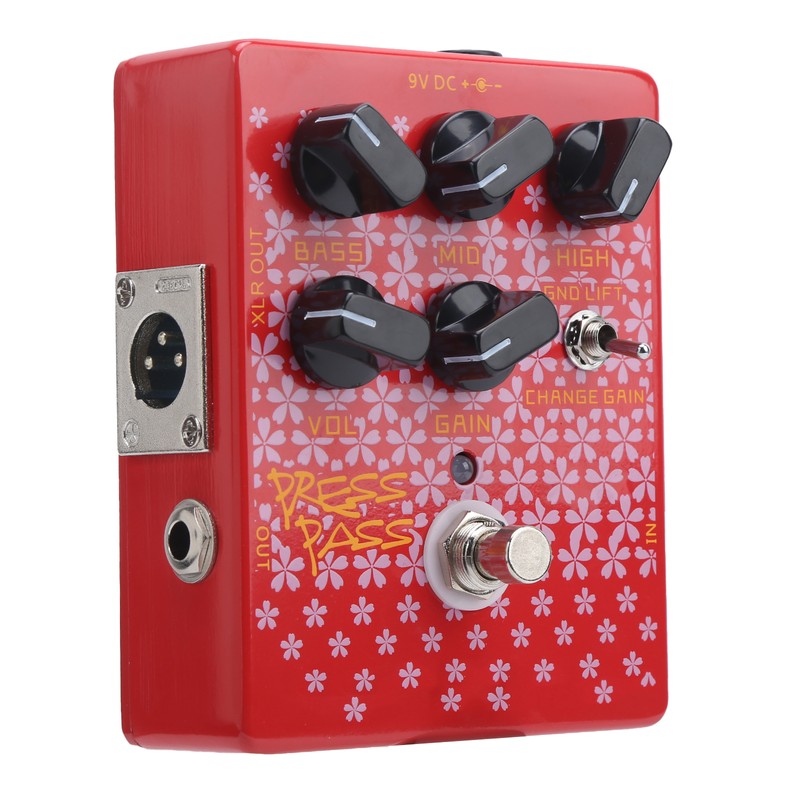 Bass Guitar Effects Pedal Driver with DI Tube Amplifier XLR
