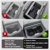 Muslogy Center Console Front&Rear Cup Holder Inserts Compatible with 2024