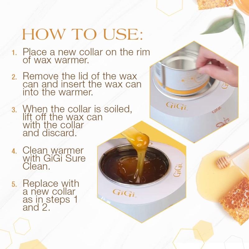 GiGi Clean Collars for 8 oz Wax Warmers – Disposable