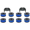 RiseDirectly 10PCS 0.065" 10Ft String Trimmer Line Spool for Bauer
