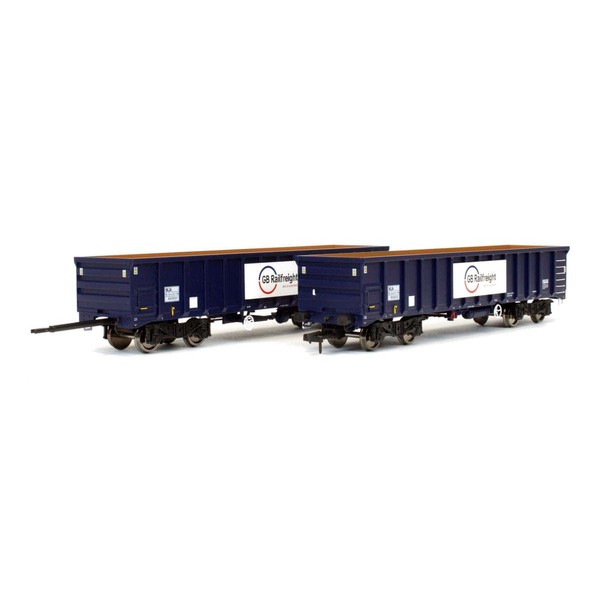 Dapol 4F-025-016 MJA Bogie Box Wagon GB Railfreight 502051/052