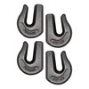 4 Pack Heavy Duty 1/2" Weld On Grab Hook, Grade
