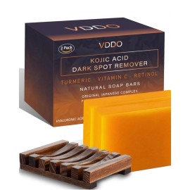 Kojic Turmeric Kojic Acid Brightening Soap Skin Whitening Dark Spots lightening 2PC