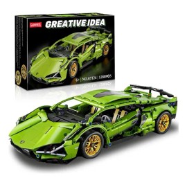 Juego De Bloques De Construcción De Coches Deportivos 1280pz