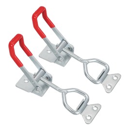 PATIKIL Toggle Spannverschluss 4003 Stil, 2 Stück Kistenverschluss Toggle Klemmen Schnellverschluss Raucher Zugriegelverschlüsse 661 lbs für Kastendeckel Jig, Silber