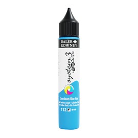 Daler-Rowney System3 Acrylic Paint, Plastic Bottle, Fluid, 1oz - 29.5 ml, Coeruleum Blue Hue