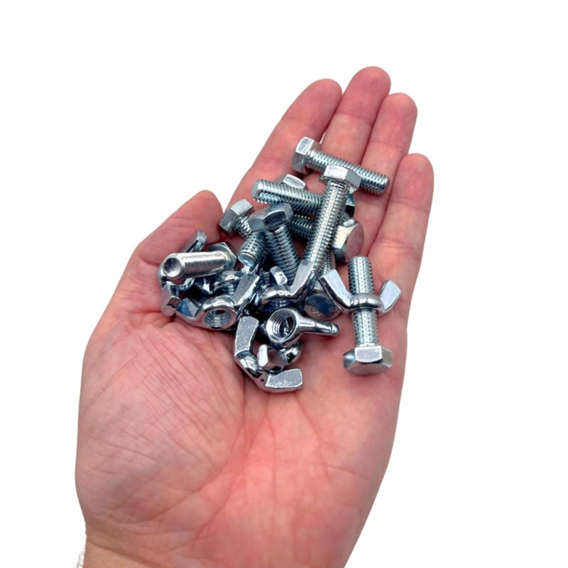 TOP-VIGOR 10Pcs Wing Nut & Bolt, M8*30mm Butterfly Wing Screws,