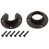 Wideskall Heavy Duty Stainless Steel Closet Pole Sockets Rod End
