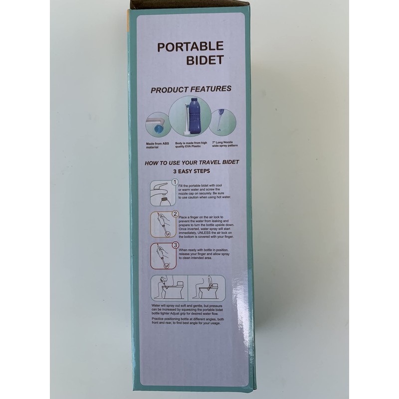 22 OZ. Travel Bidet Spray Bottle with Extended Nozzle