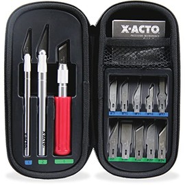 X-ACTO Compression Basic Knife Set, Includes 3 Knives, 13 Blades, Soft Carry Case, 17 Count - Crafting, Cutting Tools