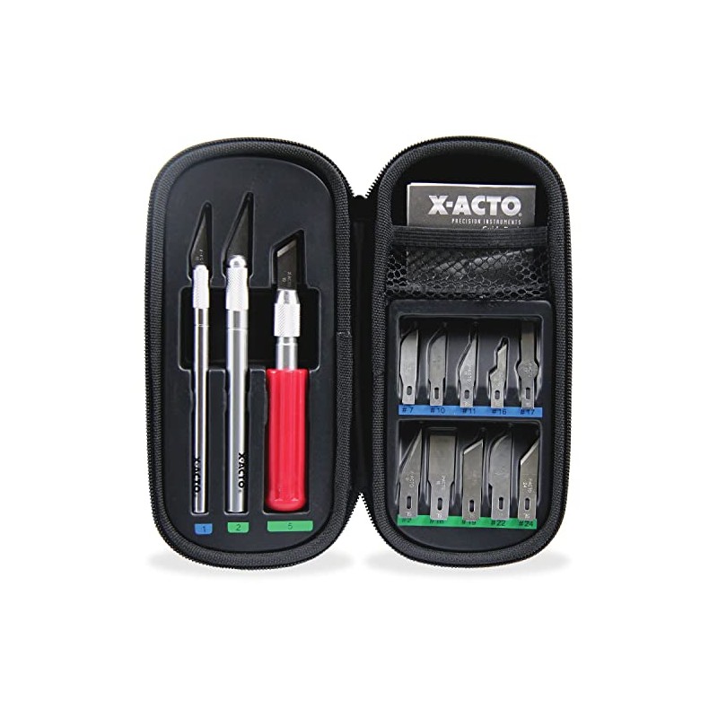 X-ACTO Compression Basic Knife Set, Includes 3 Knives, 13 Blades,