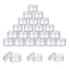 Plastic Cosmetic Jar*24, Transparent & Visible Sample Container Jar, Transparent