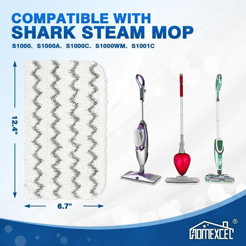 HOMEXCEL Steam Mop Replacement Pads for Shark Steam Mops S1000/S1000A/S1000C/S1000WM/and