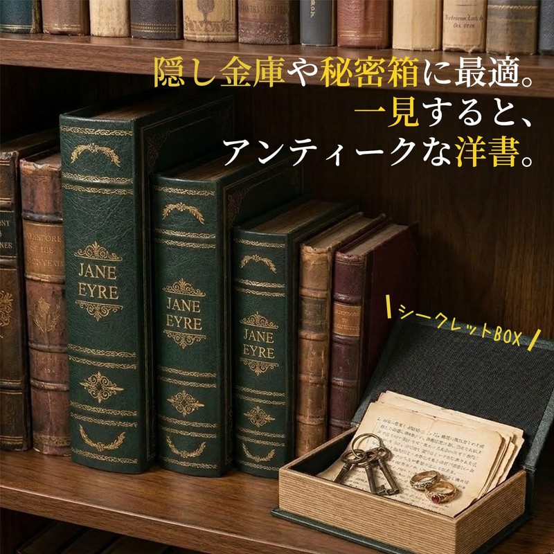 Hyack Book Trinket Storage Book Box Antique Dummy Book Book