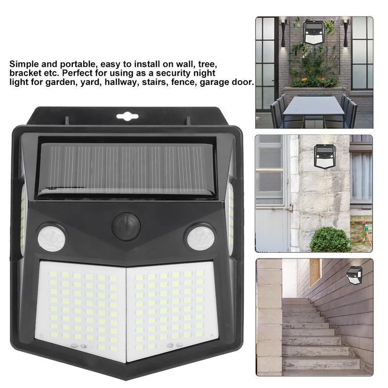 160LED Solar Power Wall Light Automatic Motion Sensor Lights Sensor
