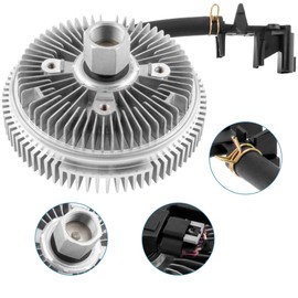 622-001 Electric Radiator Cooling Fan Clutch with Harness Fits for 2002-2009 Chevy Trailblazer for GMC Envoy Jimmy for Isuzu Ascender Bravada for Saab 9-7X 25790869 15293048 376734021 15-40133