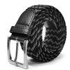Glamexx24 Men's Women's Unisex Elastic Braided Fabric Belt, Width 3.5