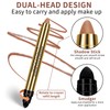 Cream Shimmer Eye Shadow Stick - Dual-Ended Waterproof Shimmer Eyeshadow
