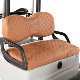 WEIMELL Golf Cart Seat Covers Fit Yamaha Drive G29 2007-2016 Vinyl Leather Front Seat Cover for OEM Ordinary Cushions No Nail Gun Easy to Install & Clean Vinyl Leather Seat Cushion Covers Brown