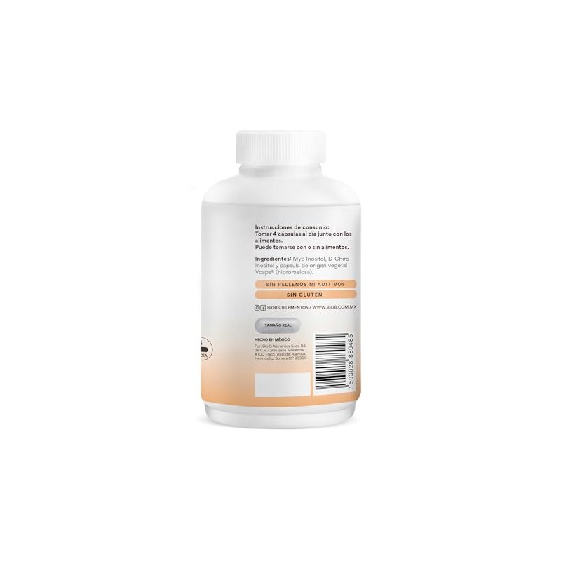 Bio Myo Chiro Inositol Ratio 120 Cápsulas 000 Por Porción
