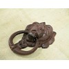 2 Cast Iron Antique Style Rustic LION HEAD Door Knocker