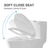 Elongated Toilet Seat For HOROW T0338W Series, Soft Closing Seat