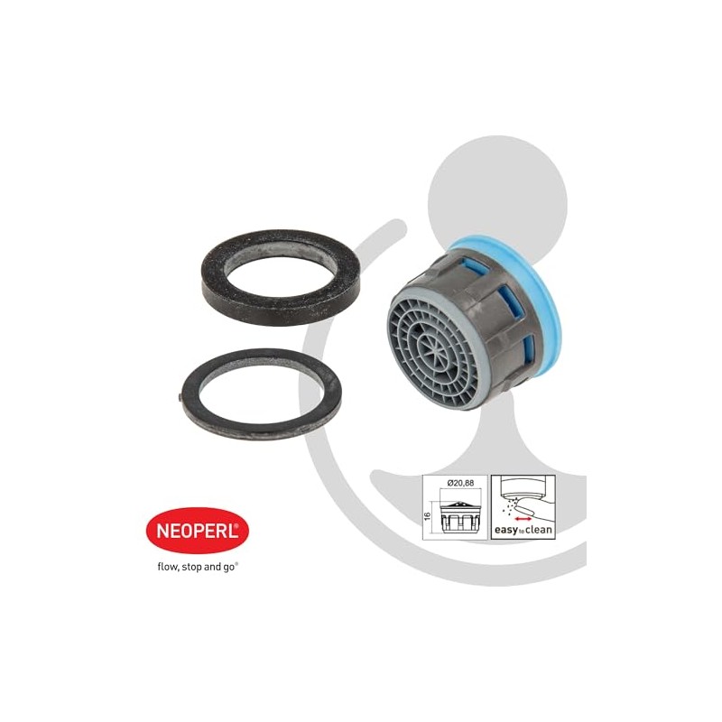 Neoperl Cascade SLC inner part light blue, with seals (mixing