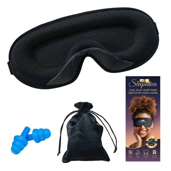 SLEEPONICA Premium Sleep Eye Mask for Men Women with Ear