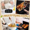 6 PCS kitchen pot holders, Black checkered pot holders for