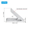 PATIKIL 45 Degree Angle Corner Brackets, 4Pcs 2.32x0.55 Inch Aluminum