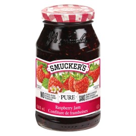 The J.M. Smucker Company Pure Raspberry Jam, 500ml/17.5 oz., Jar {Imported from Canada}