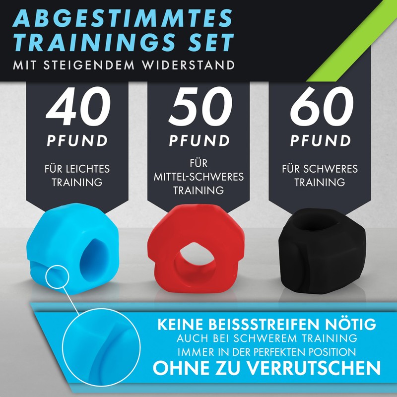 Jaw Trainer Set 2.0 Jawliner - Define Jaw Line with