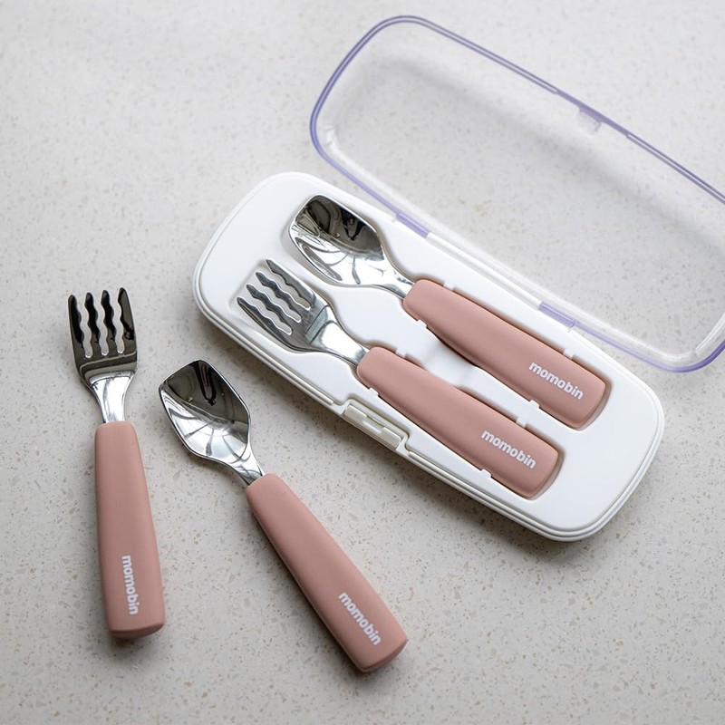MOMOBIN Toddler Stainless Steel Fork & Spoon Set – 100%