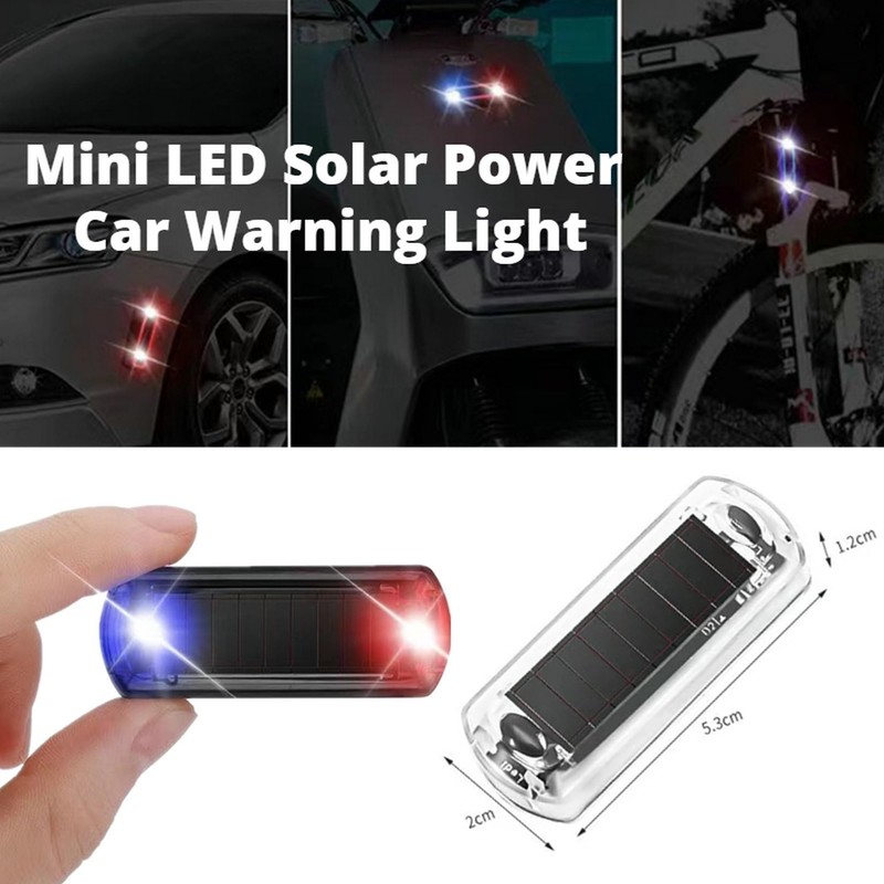 Kenhihi Emergency Strobe Light Strip, Ultra Mini Solar Warning Flash,