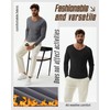 Baggyfly 3 Pack Men's Thermal Shirts Big and Tall Long