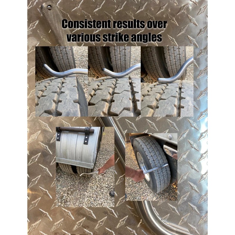 Tire Buddie Truck Tire Thumper. Solid Bar Aluminum. Tractor Trailer