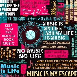 Erosebridal Rock Music Duvet Cover Queen Size Jazz Music Bedding Set for Kids Teens Boys Girls Man Hip hop Graffiti Comforter Cover Music Notes Quilt Cover Grunge Room Decor Trendy Duvet Cover, Black