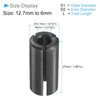 CoCud Router Collet Driver Adapter 12.7mm to 6mm 1/2" Outer